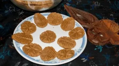  Traditional Thekua fried golden brown with coconut and ghee 3